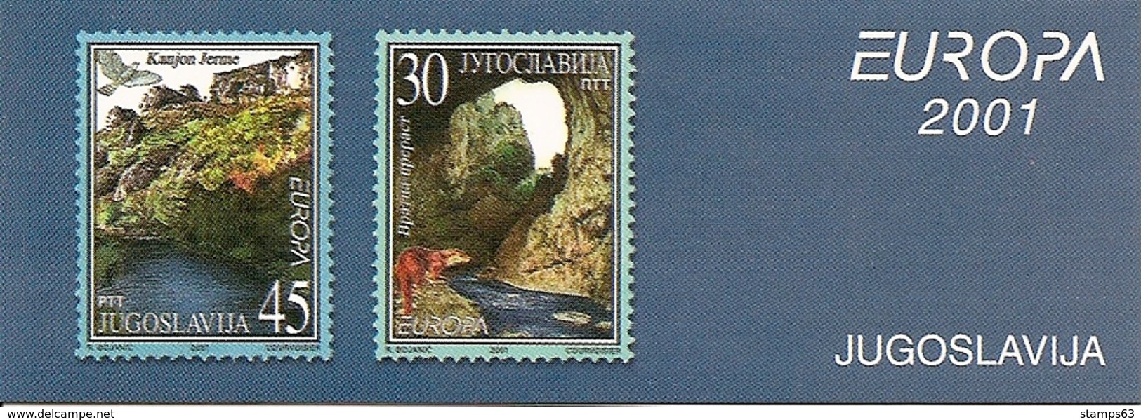 YUGOSLAVIA, 2001, Booklet F, Europa 2001 - Otros & Sin Clasificación