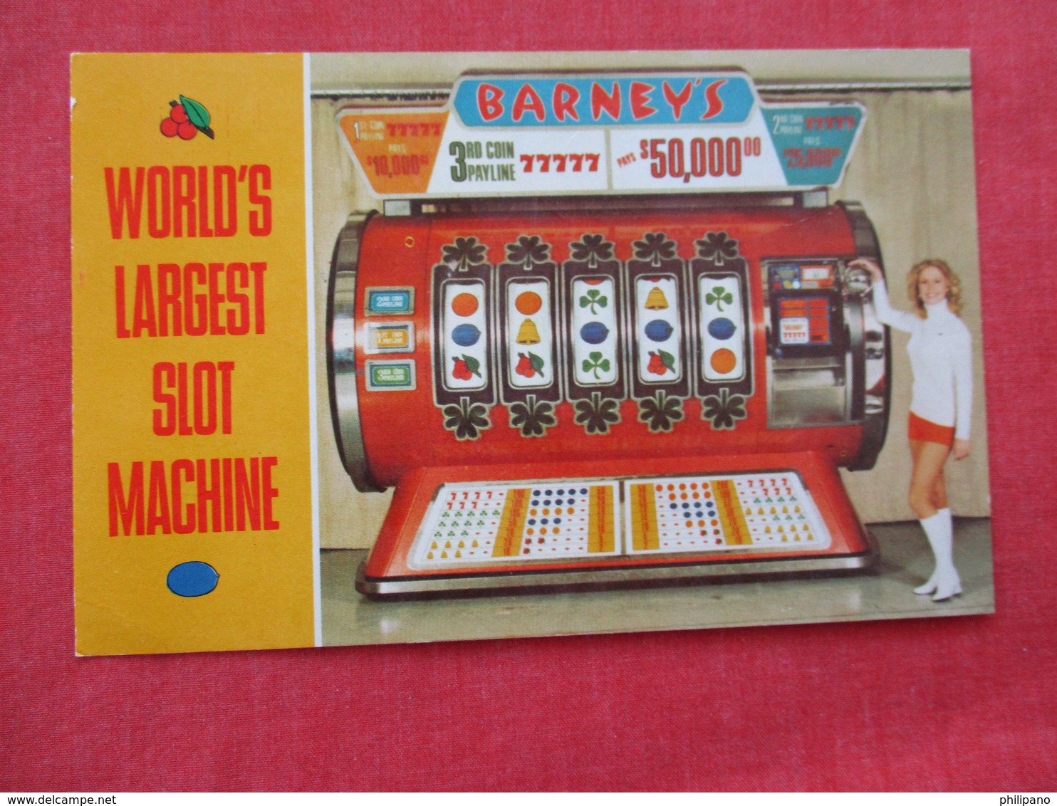 World's Largest Slot Machine Barney's Casino  Lake Tahoe Nevada   ==ref 2932 - Other & Unclassified