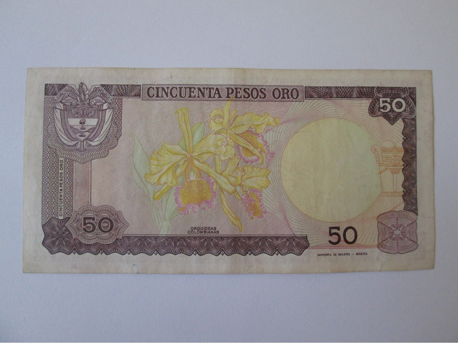 Colombia 50 Pesos Oro 1985 Banknote - Colombia