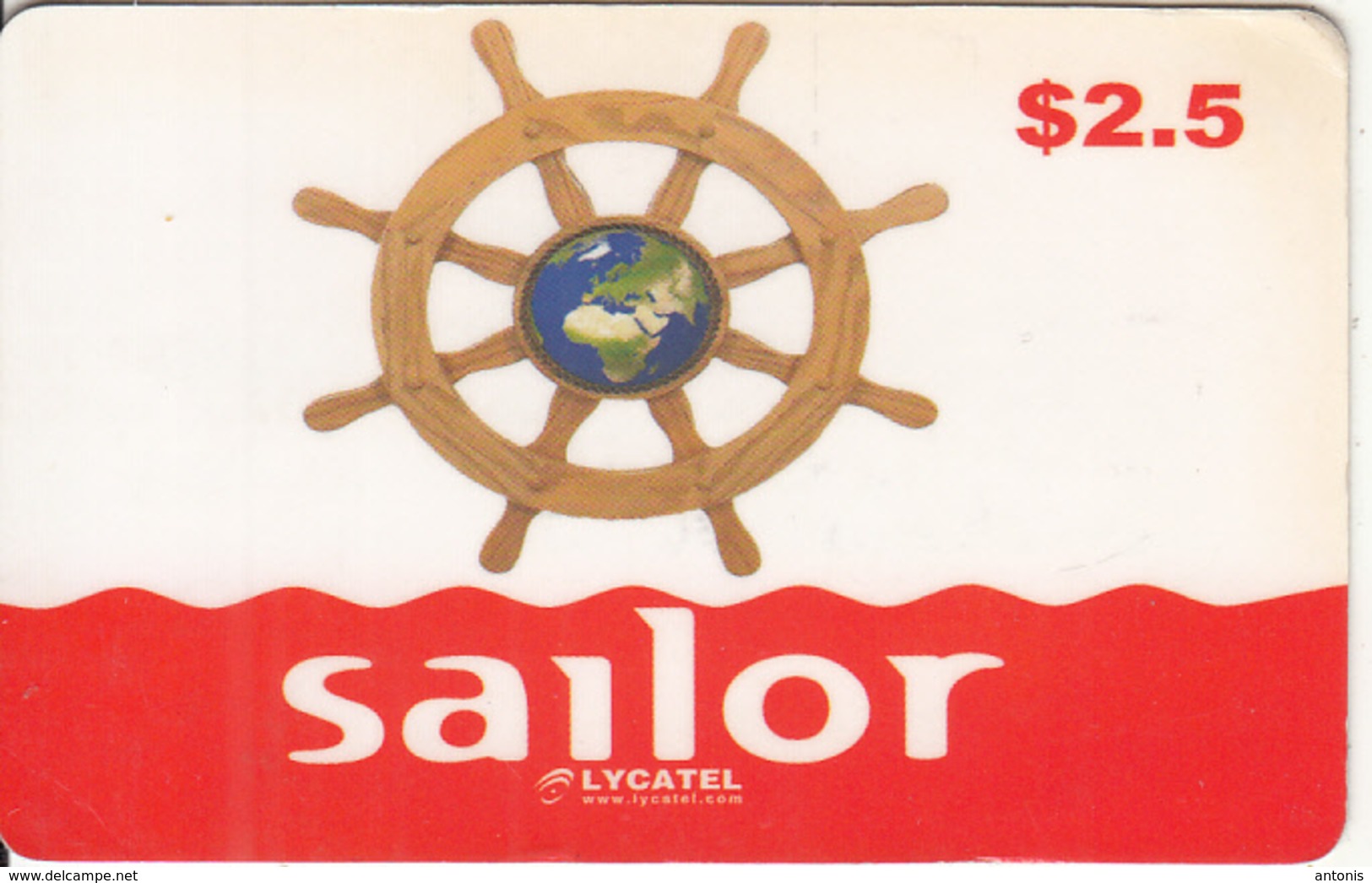 CANADA - Sailor, Lycatel Prepaid Card $2.5, Exp.date 25/12/12, Used - Canada