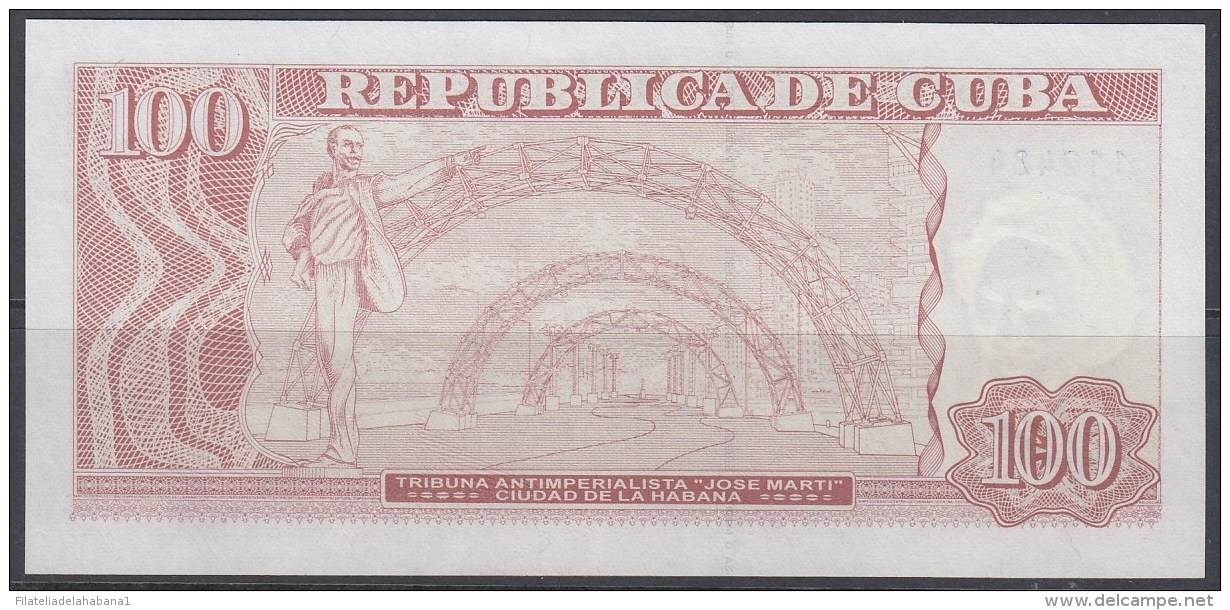 2008-BK-151 CUBA 2008 100$ UNC REPLACEMENT 2 CONSECUTIVE. AZ REEMPLAZO. - Cuba