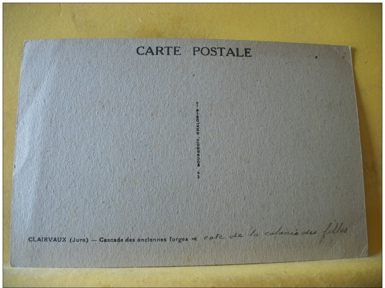 B18 2459 CPA. 39 CLAIRVAUX. CASCADE DES ANCIENNES FORGES (+ DE 20000 CARTES A MOINS DE 1 EURO) - Clairvaux Les Lacs