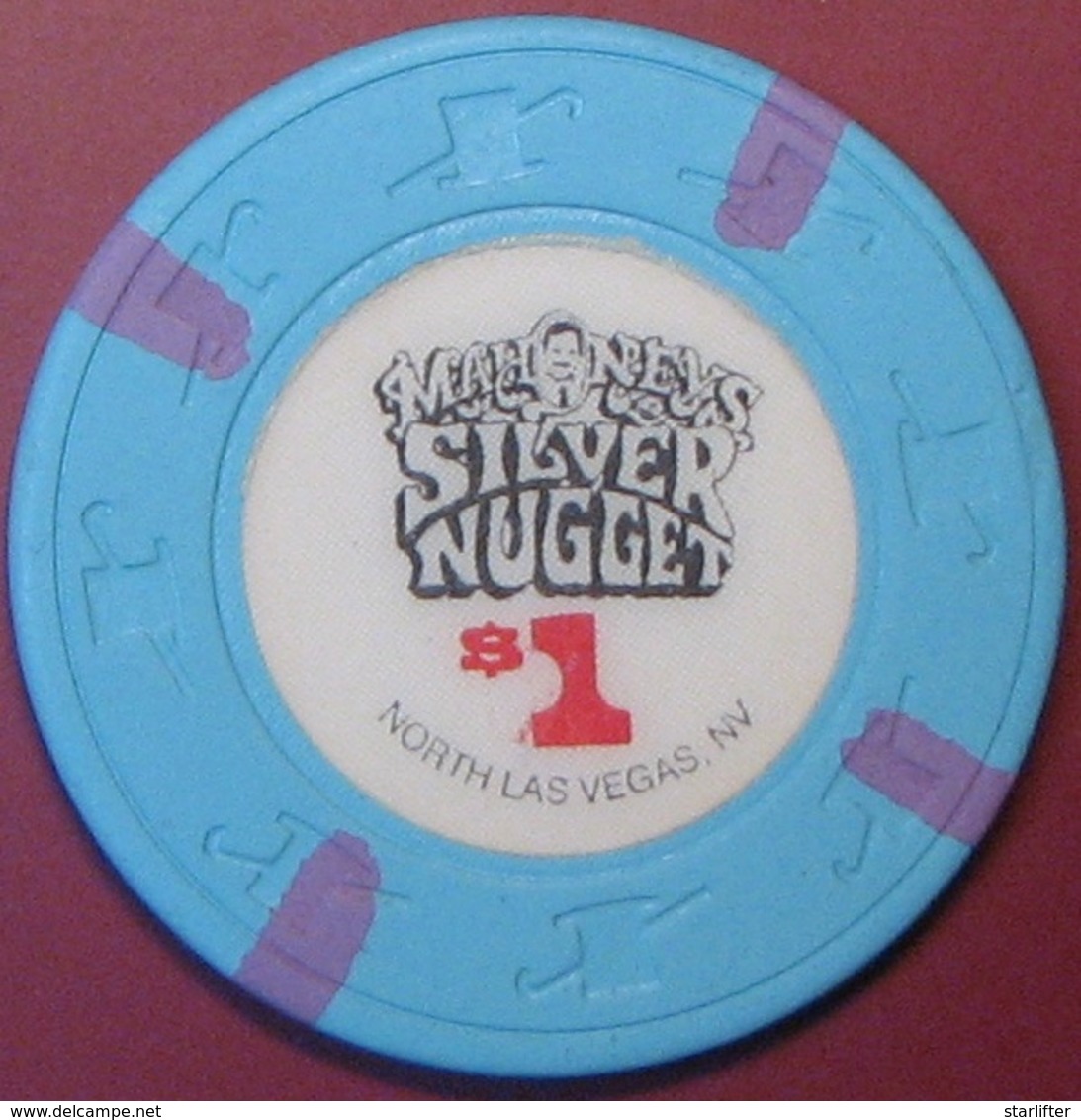 $1 Casino Chip. Silver Nugget, N. Las Vegas, NV. G95. - Casino