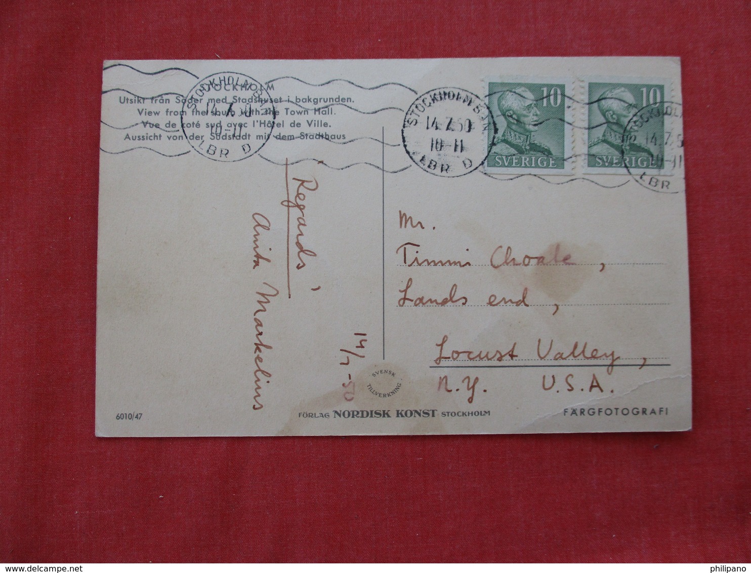 Stockholm  Has Stamp & Cancel  Ref 2934 - Sweden