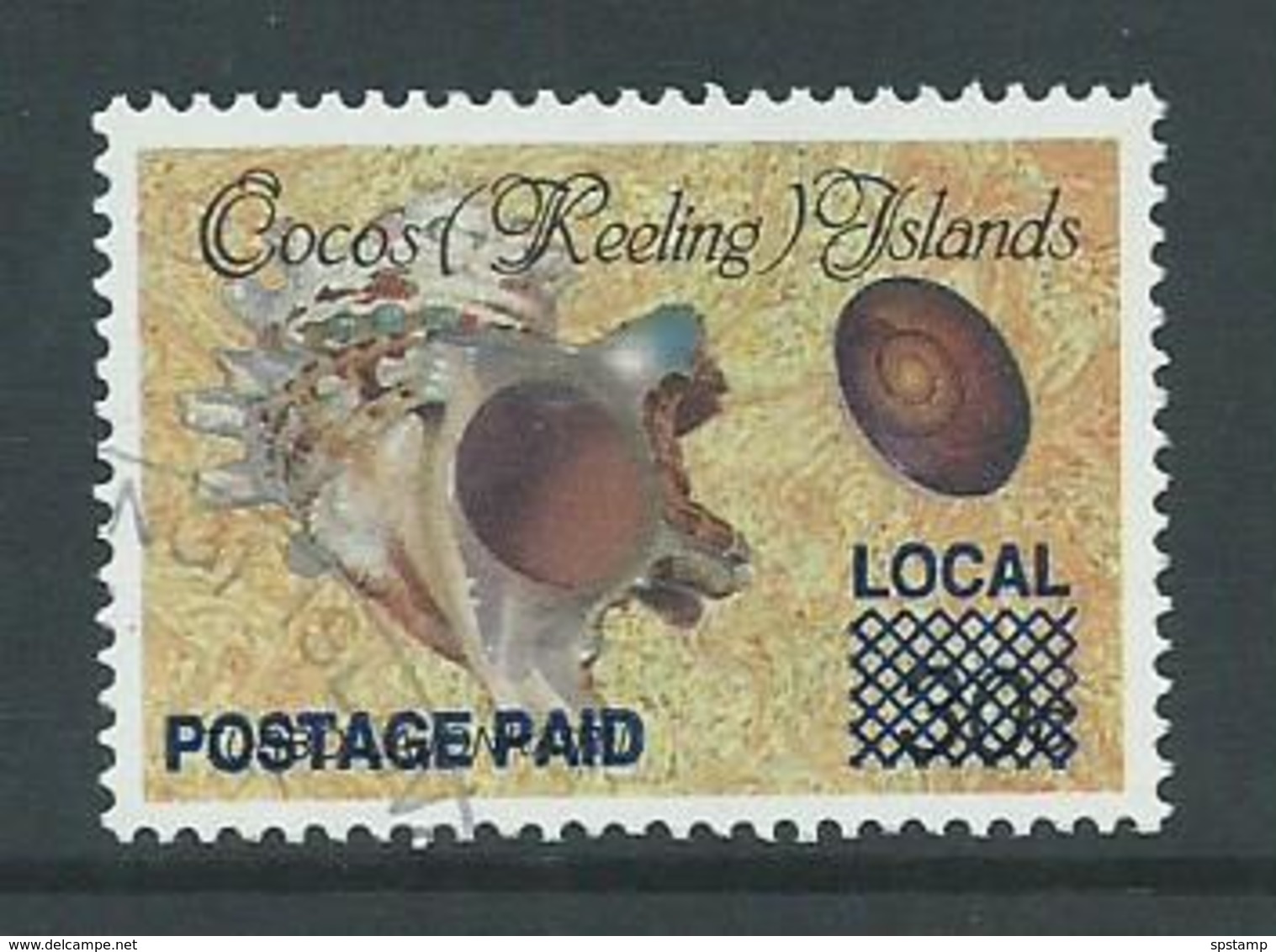 Cocos Keeling Island 1991 Local Postage Paid Overprint (1c) On 30c VFU - Cocos (Keeling) Islands