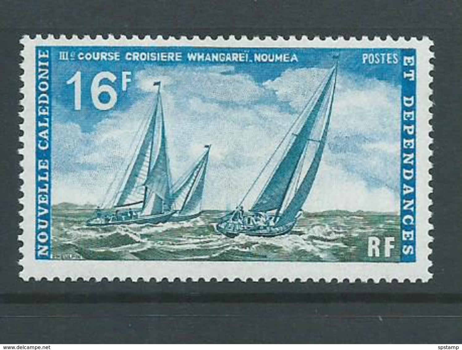 New Caledonia 1971 Whangerei Noumea Yacht Race 16 Fr Single MNH - Unused Stamps