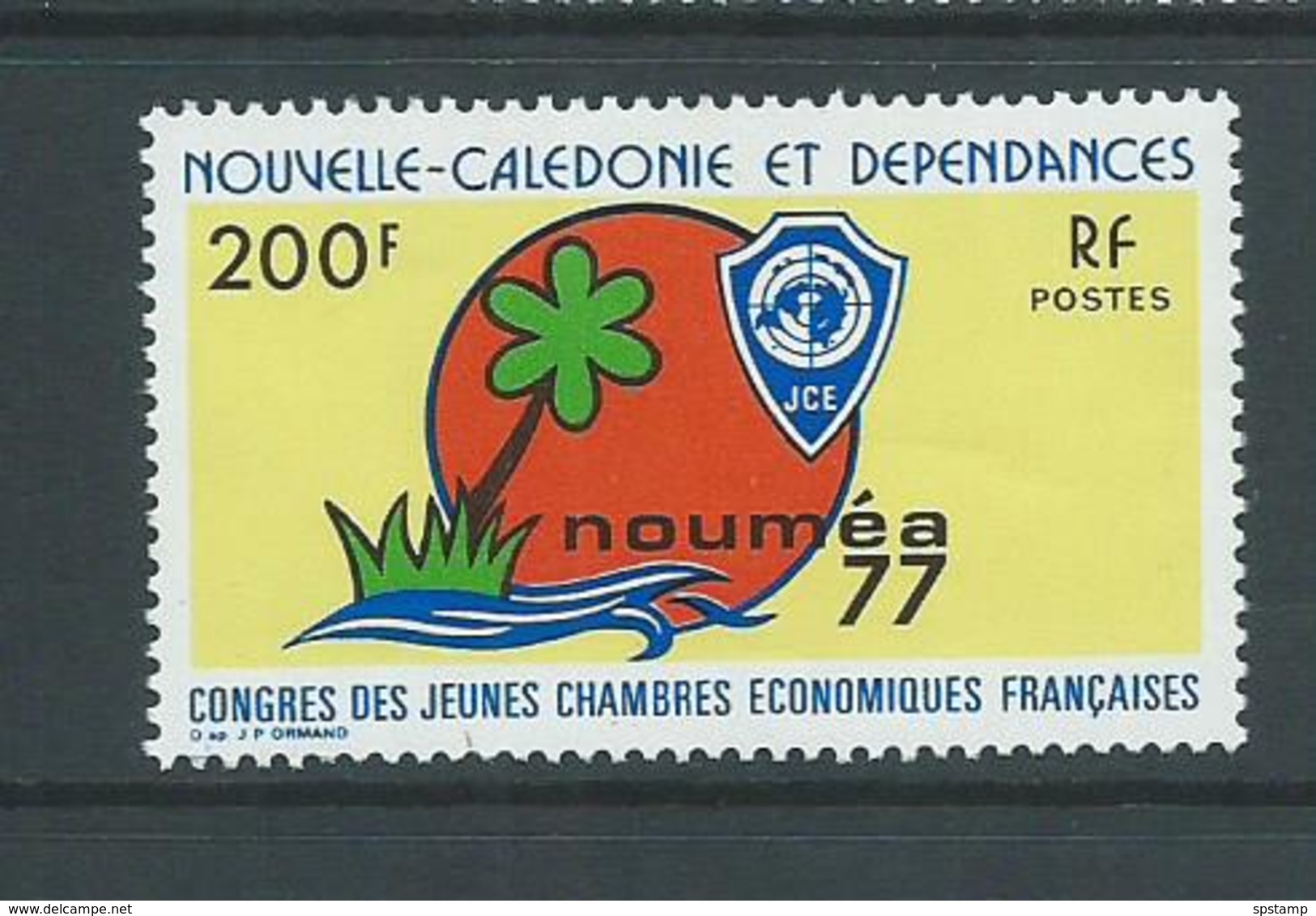 New Caledonia 1977 Chamber Of Commerce 200 Fr Single MNH - Unused Stamps