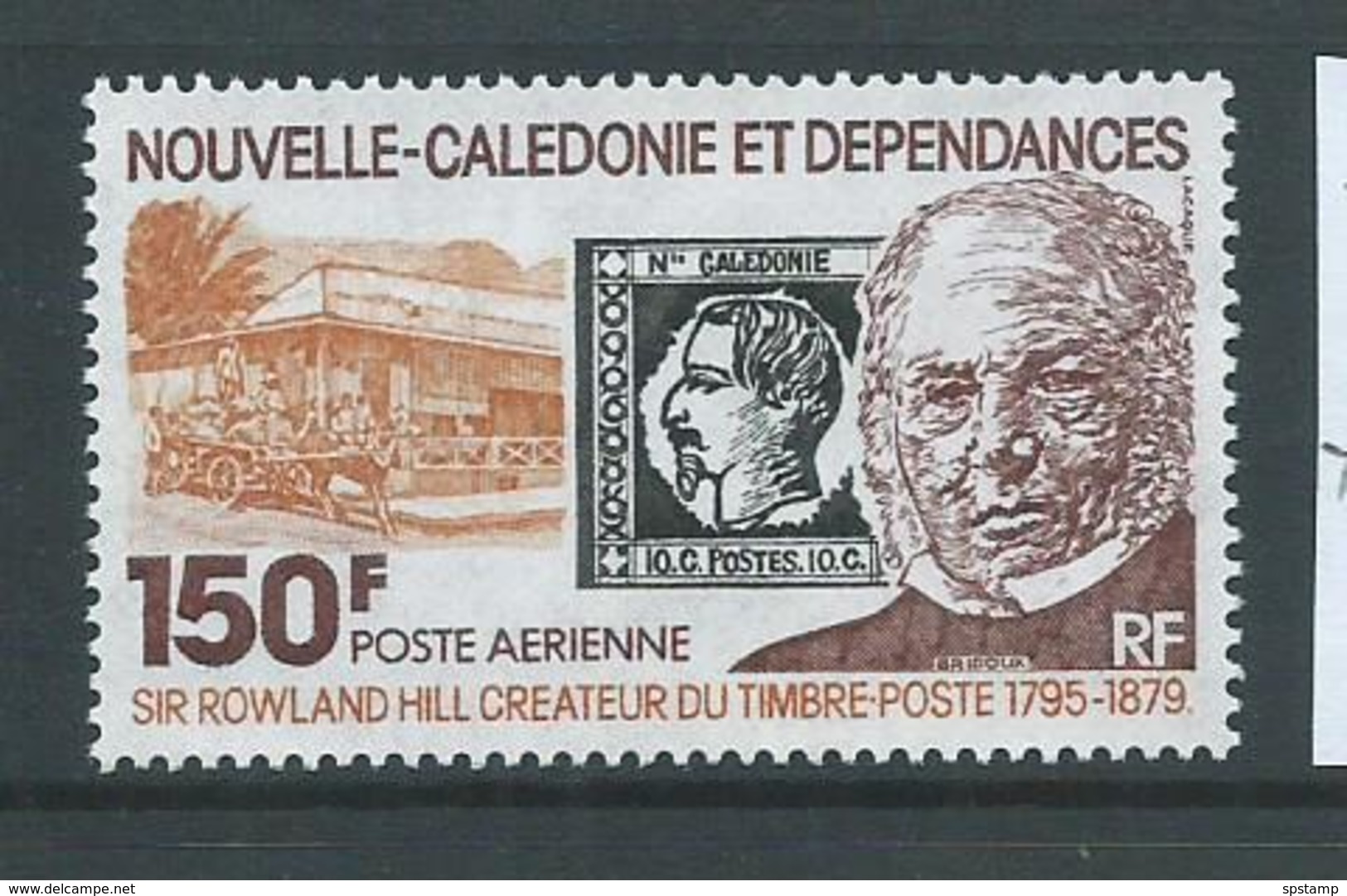 New Caledonia 1979 Rowland Hill Stamp Anniversary 150 Fr Single MNH - Unused Stamps