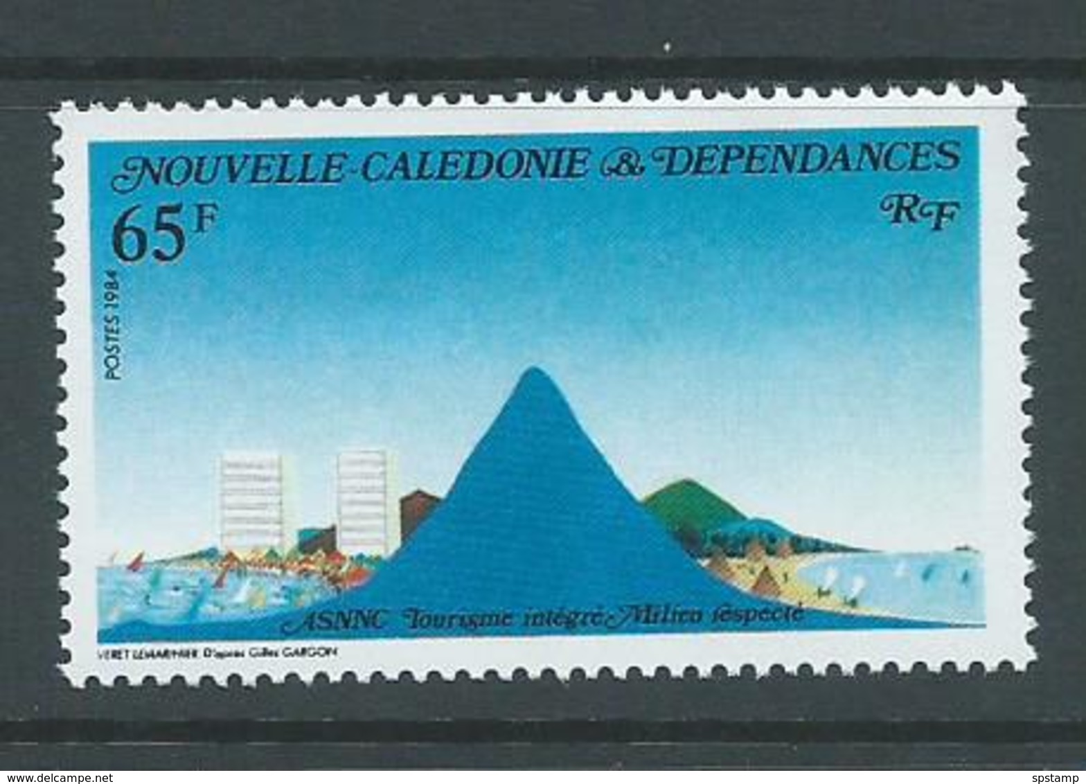 New Caledonia 1984 Environment  65 Fr Single MNH - Oblitérés