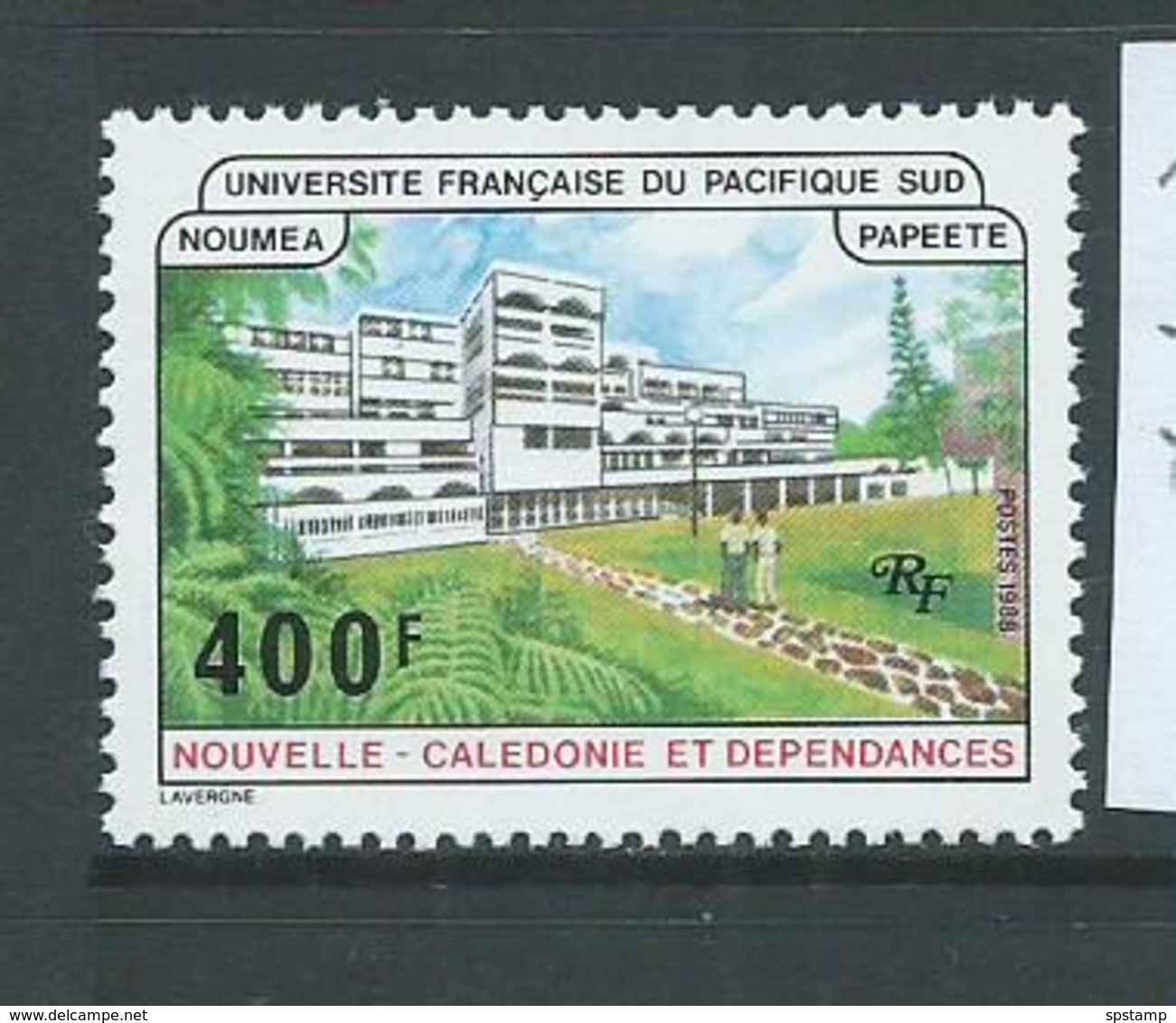 New Caledonia 1988 South Pacific University 400 Fr Single MNH - Ungebraucht