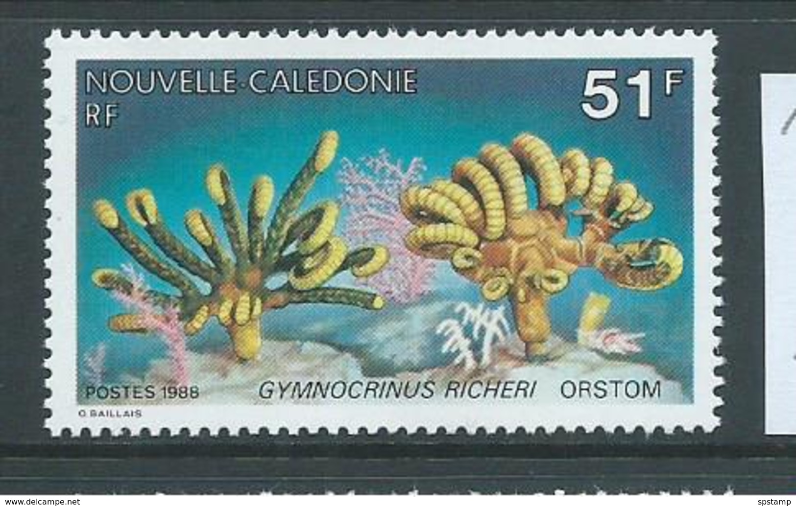 New Caledonia 1988 Living Fossils 51 Fr Single MNH - Unused Stamps