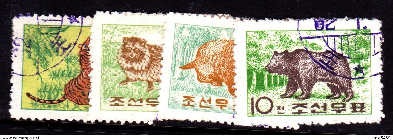 Korea Democratic People's Republic Scott 381-381 1962 Animals, Used Set - Korea (Nord-)