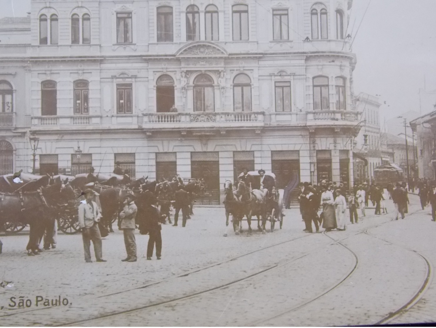 CPA Carte Postale Postcard - Brasil Brazil - SAO PAULO Largo Da Sé - 1908 Photo Card - São Paulo