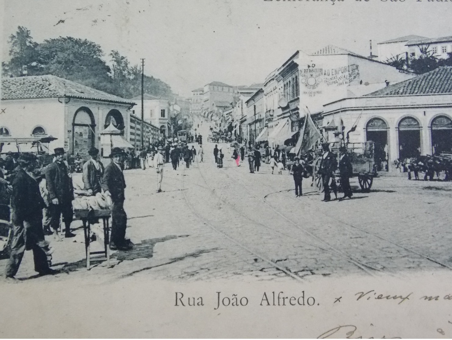 CPA Carte Postale Postcard - Brasil Brazil - SAO PAULO 1900 Rua Joao Alfredo - São Paulo