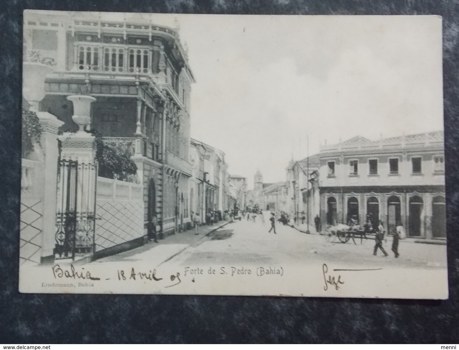 CPA Carte Postale Postcard - Brasil Brazil - 1906 BAHIA Forte De S.Pedro Animated - Salvador De Bahia