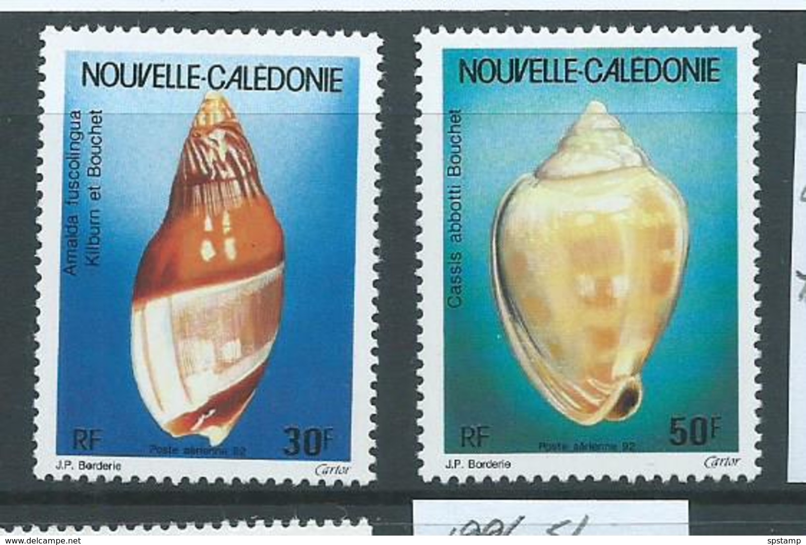 New Caledonia 1992 Shells Set Of 2 MNH - Unused Stamps