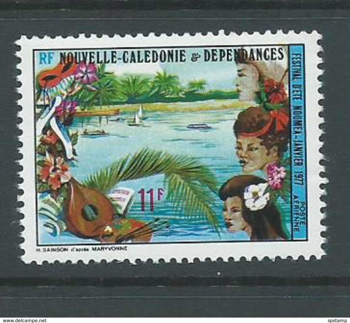 New Caledonia 1977 Festival 11 F Single MNH - Unused Stamps