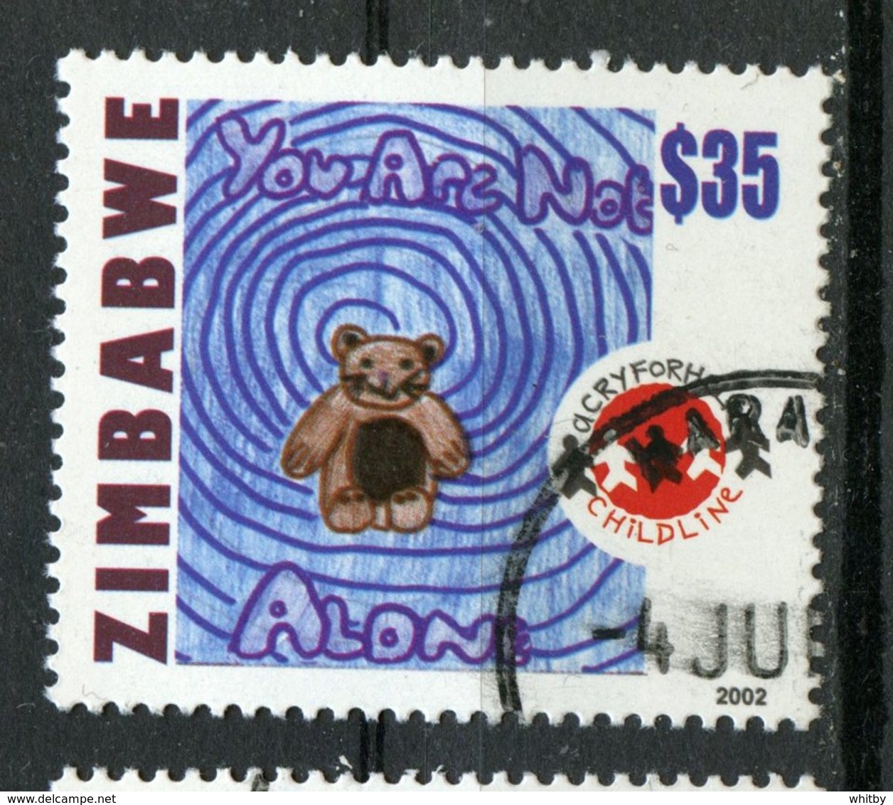 Zimbabwe 2002 $35  Teddy Bear Issue #915 - Zimbabwe (1980-...)