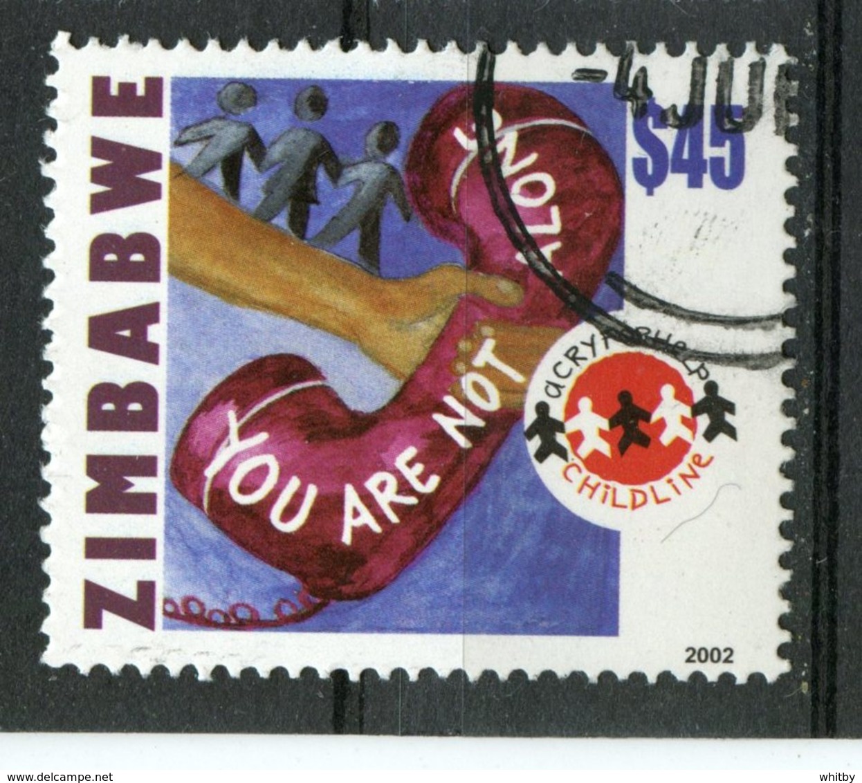 Zimbabwe 2002 $45  Telephone Issue #916 - Zimbabwe (1980-...)