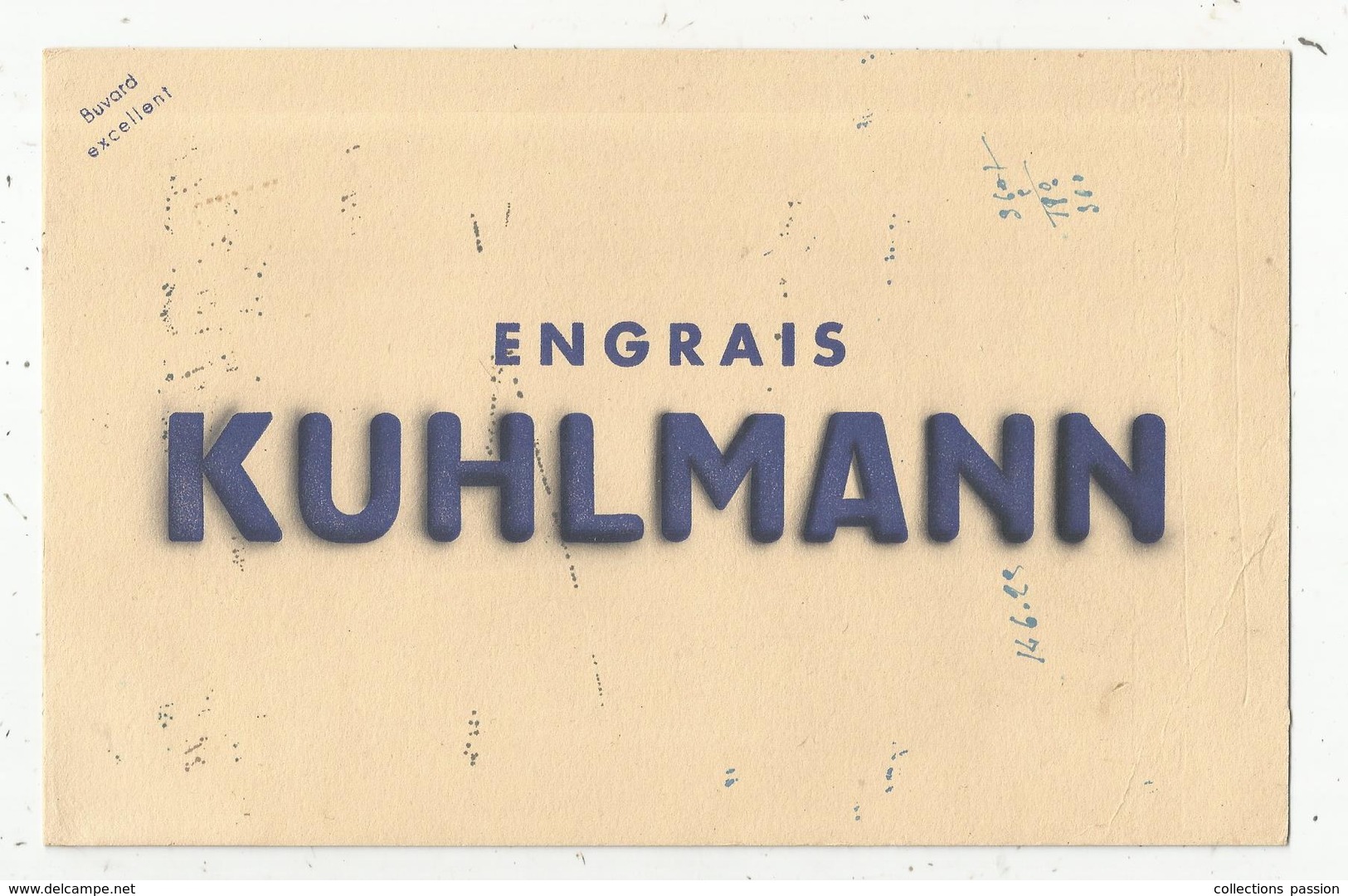 Buvard ENGRAIS KUHLMANN , Frais Fr 1.45 E - Altri & Non Classificati