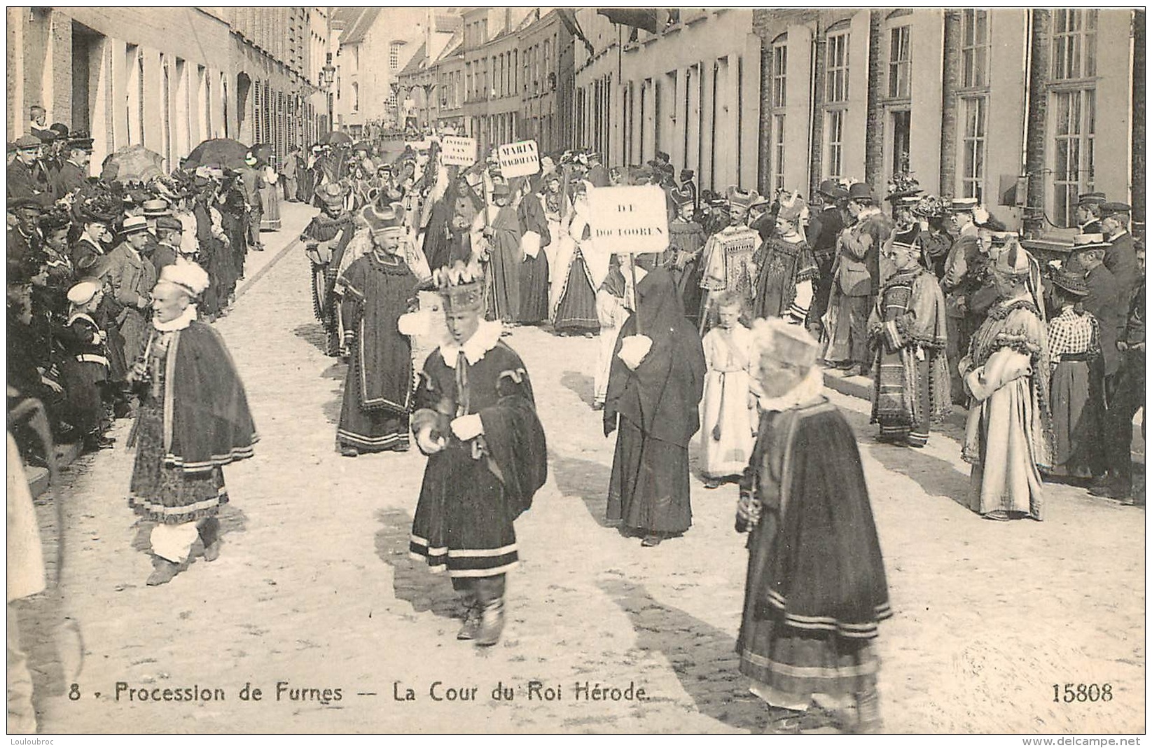 PROCESSION DE FURNES LOT DE 28 CARTES   SCANNEES  EDITION L. NOWE-BRUWAERT MANQUE LES NUMEROS  12 ET 16