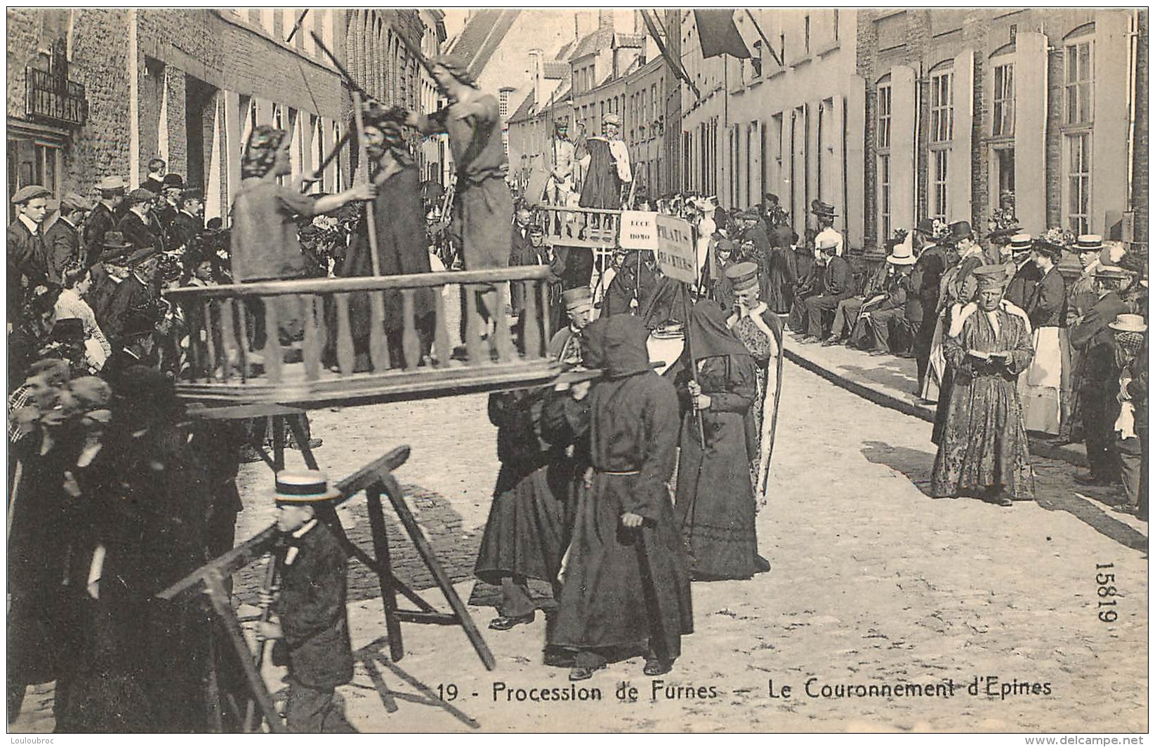 PROCESSION DE FURNES LOT DE 28 CARTES   SCANNEES  EDITION L. NOWE-BRUWAERT MANQUE LES NUMEROS  12 ET 16