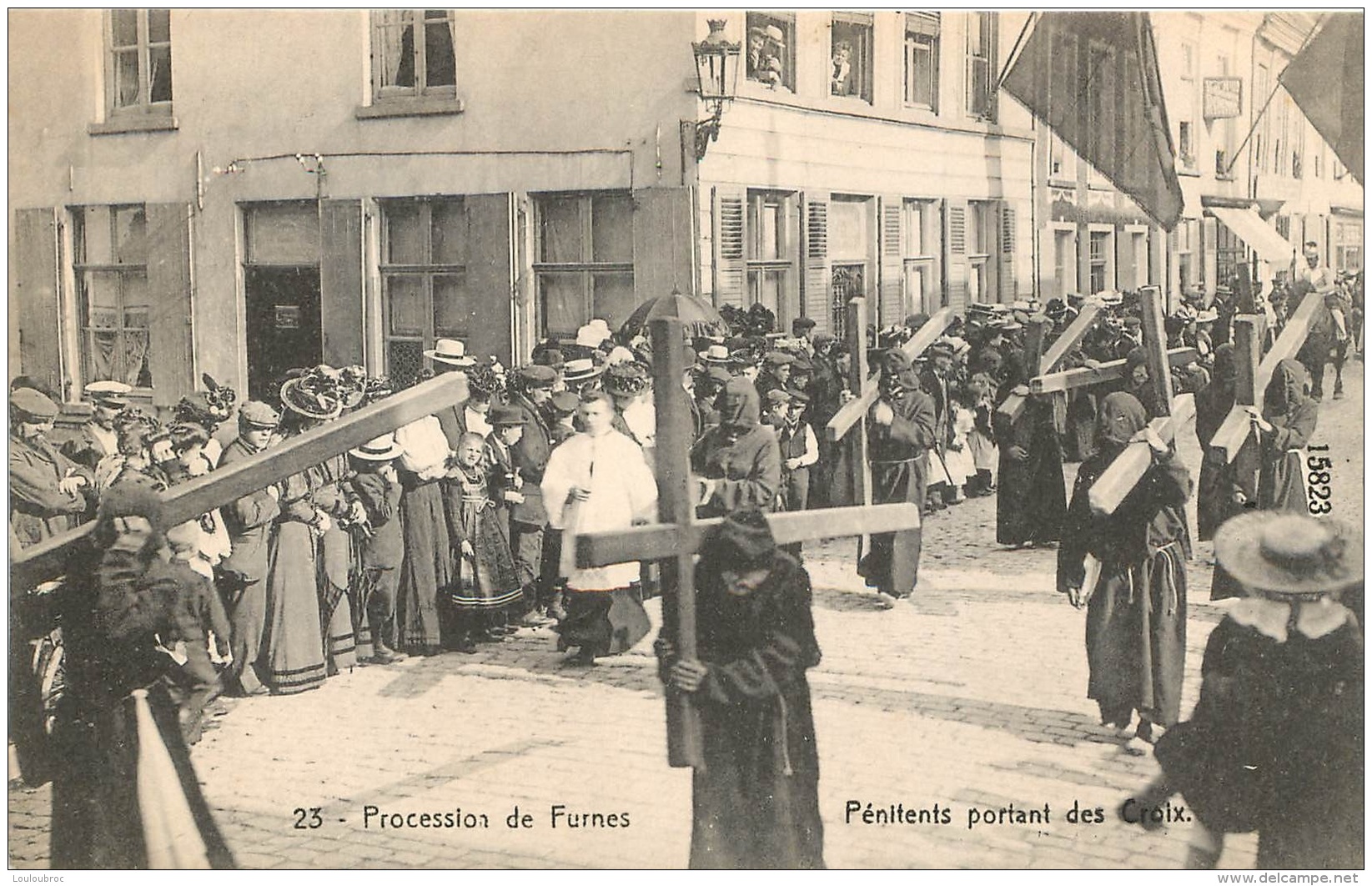 PROCESSION DE FURNES LOT DE 28 CARTES   SCANNEES  EDITION L. NOWE-BRUWAERT MANQUE LES NUMEROS  12 ET 16