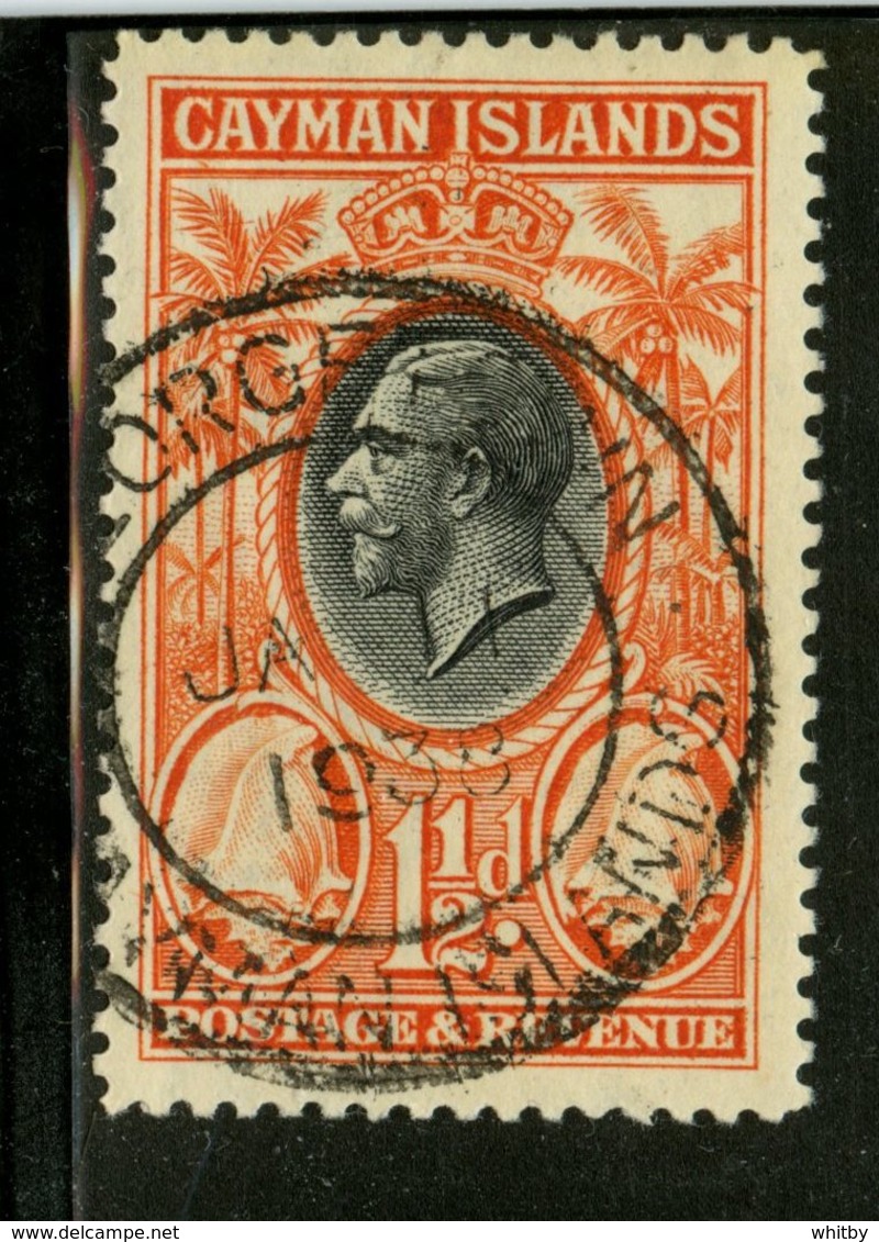 Cayman Islands 1935 1 1/2p Coconut Palms Issue #88 - Iles Caïmans