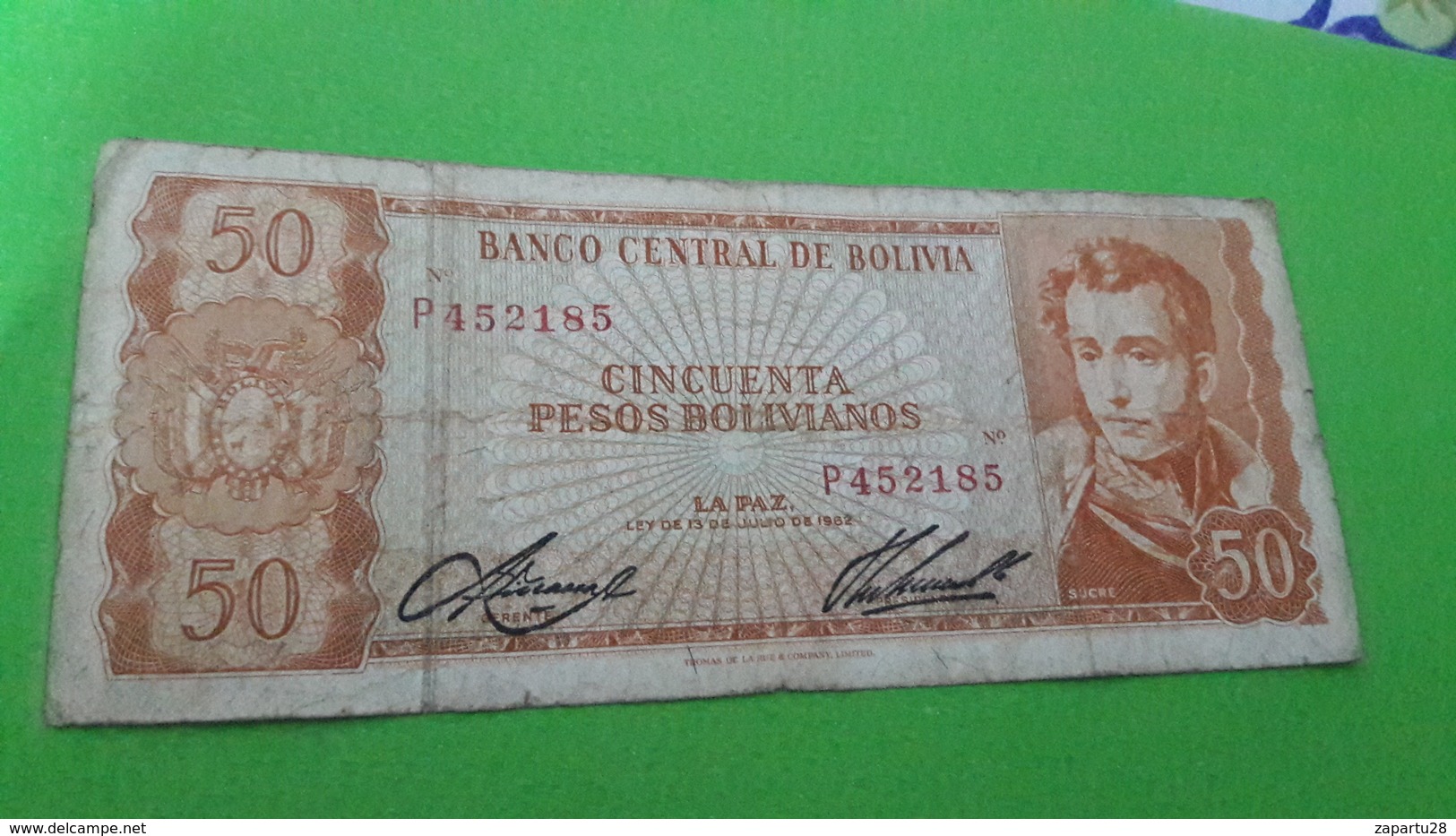 BOLİVYA 50 PESOS - Vrac - Billets