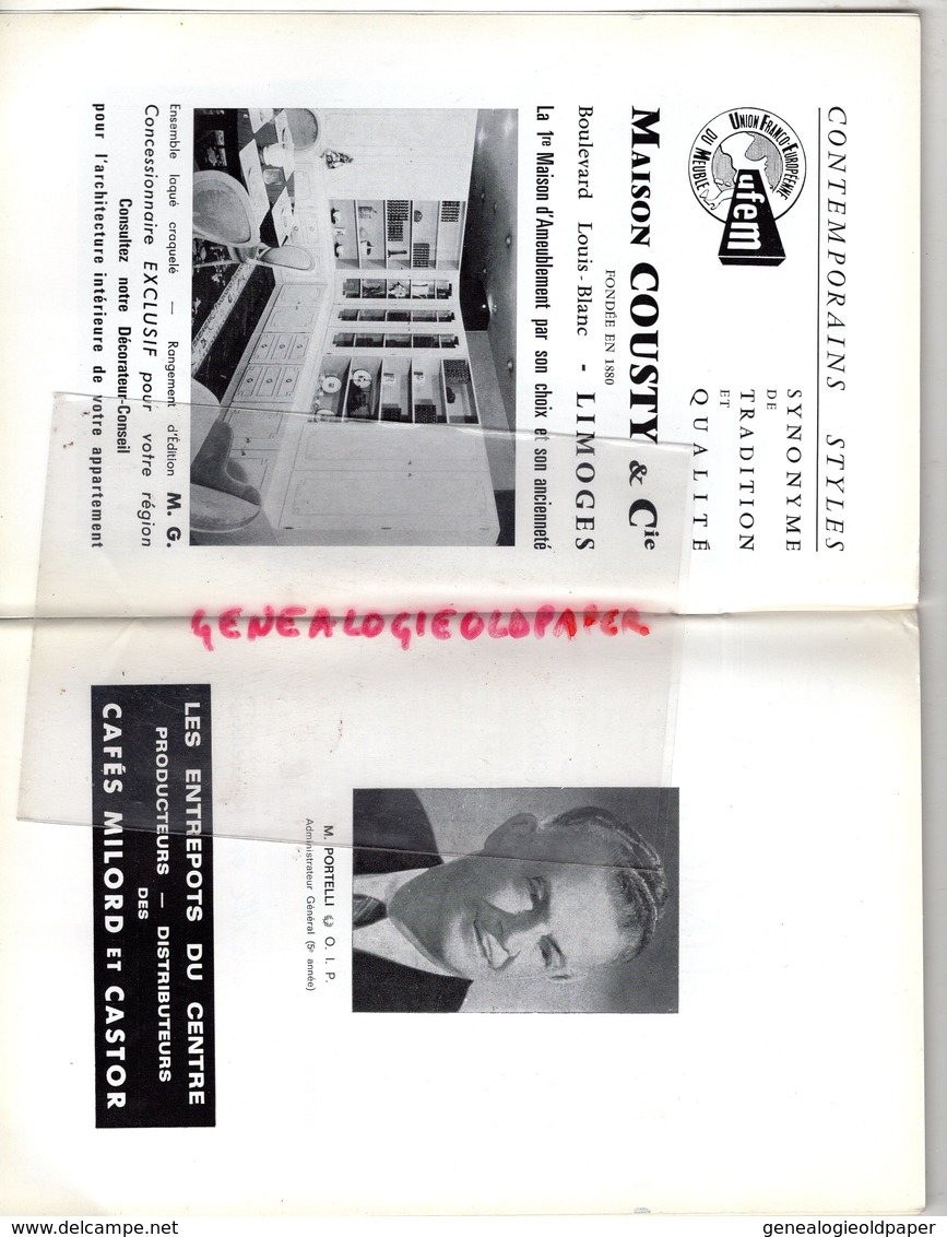 87-LIMOGES-PROGRAMME THEATRE 67-68-LES SALTIMBANQUES- LOUIS GANNE-GEORGES VIDAL-COMETTI-MARYSE DAUBERT-VIDAL-FAVEY-PAUC- - Programs