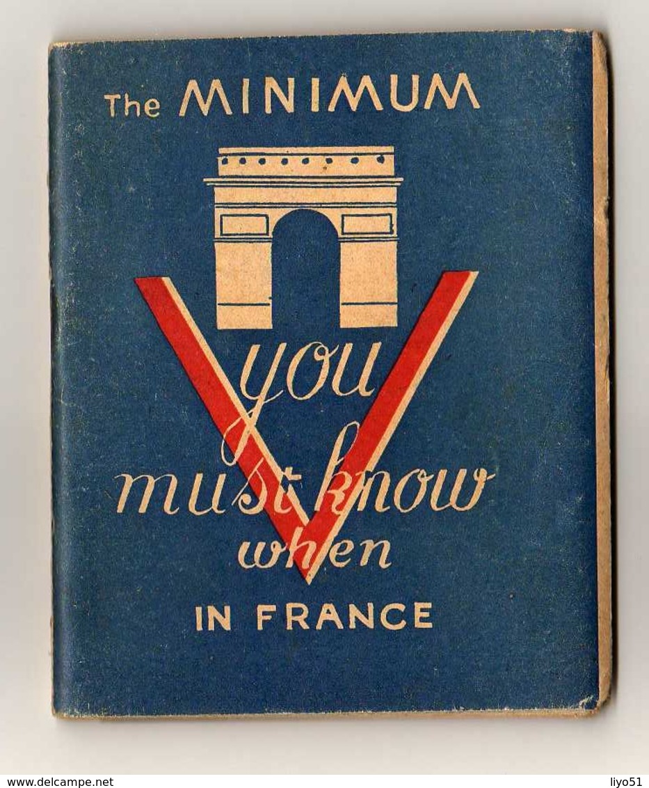 Paris Revue Traduction Français Anglais Un Minimum De Conversation Franco Anglaise ( 13 X 11 Cm ) 1944  12 Illustrations - Tourism