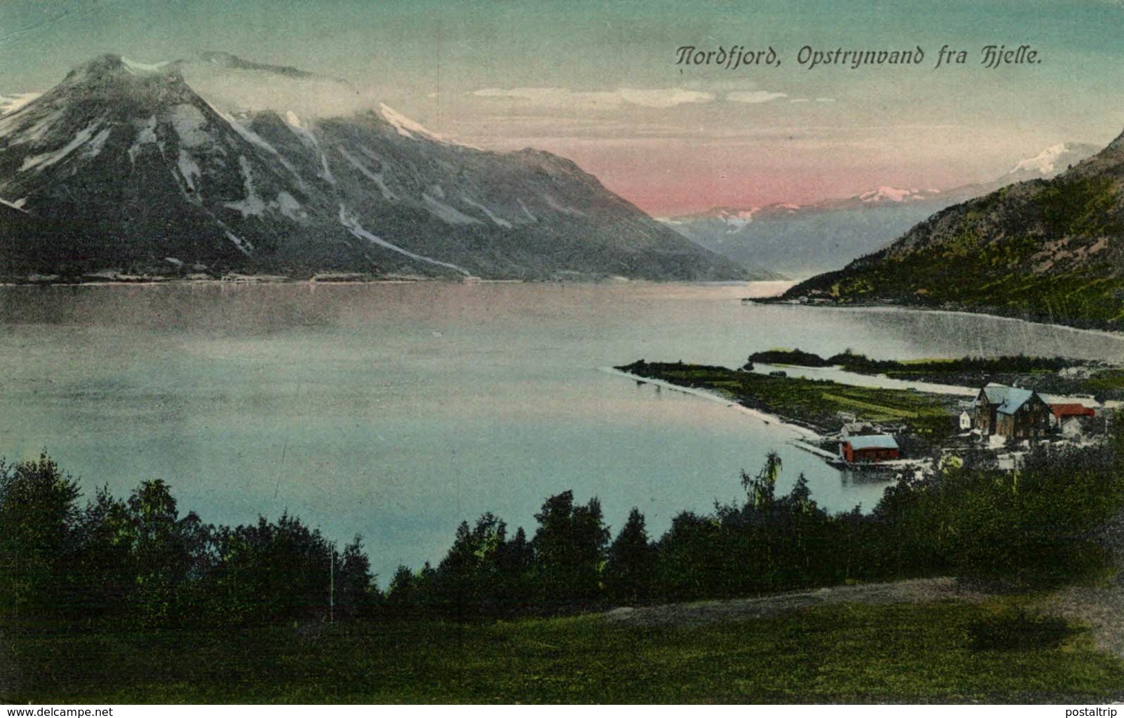 NORDFJORD OPSTRYNVAND FRA HIELLE  NORWAY NORUEGA  NORGE NORVEGE - Noruega