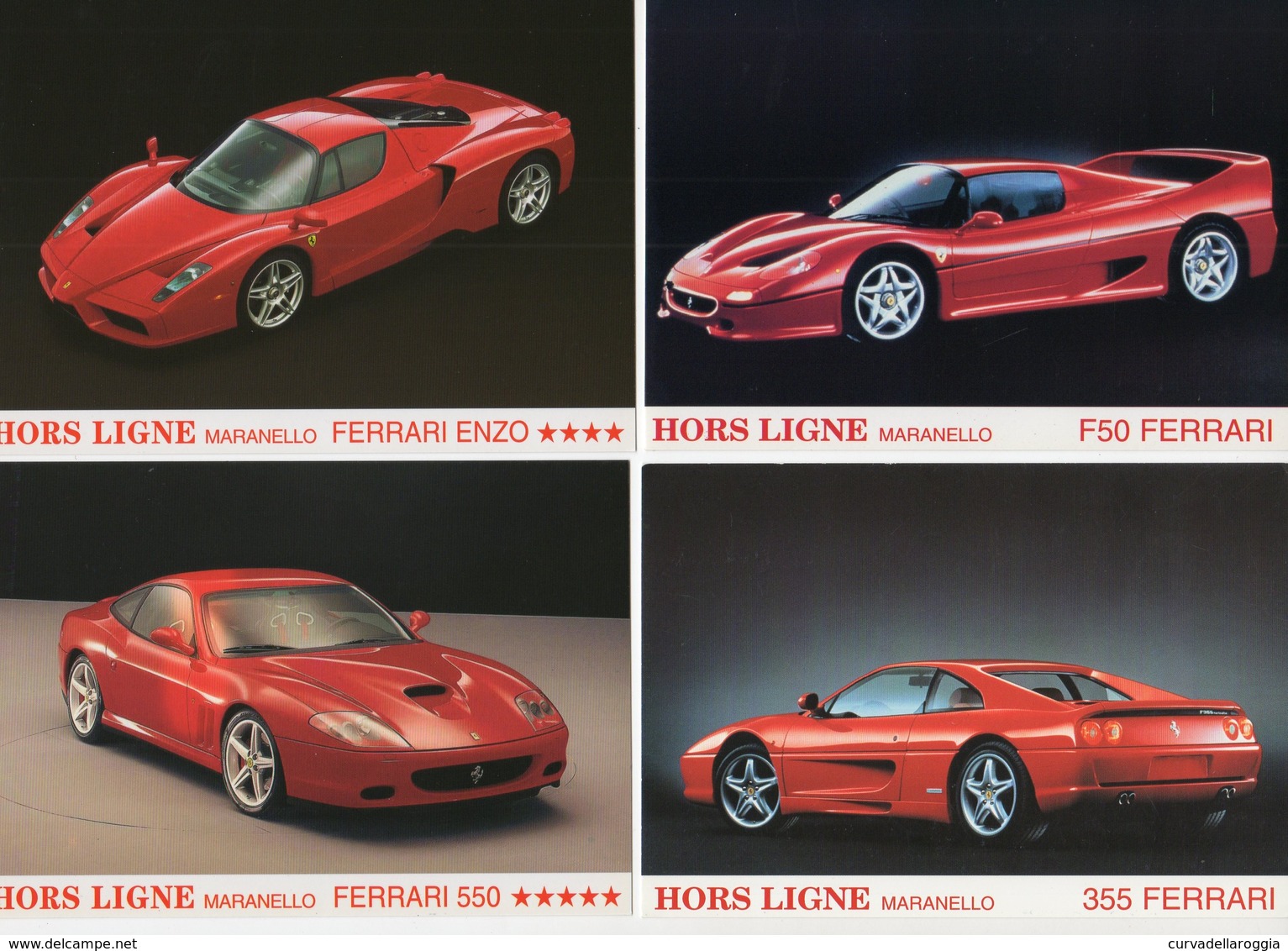 8 CARTOLINE FOTOGRAFICHE FERRARI HORS LIGNE MARANELLO - NON VIAGGIATE - Otros & Sin Clasificación