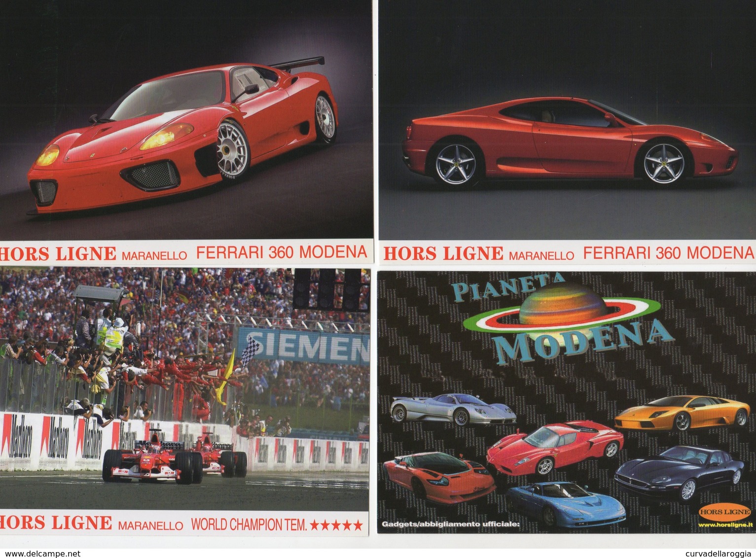 8 CARTOLINE FOTOGRAFICHE FERRARI HORS LIGNE MARANELLO - NON VIAGGIATE - Otros & Sin Clasificación