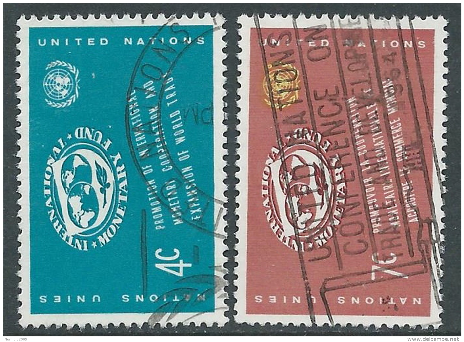 1961 NAZIONI UNITE NEW YORK USATO FONDO MONETARIO - Z18-6 - Used Stamps