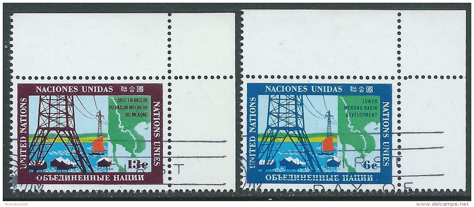 1970 NAZIONI UNITE NEW YORK USATO SVILUPPO ECONOMICO DEL MEKONG - Z19-4 - Used Stamps