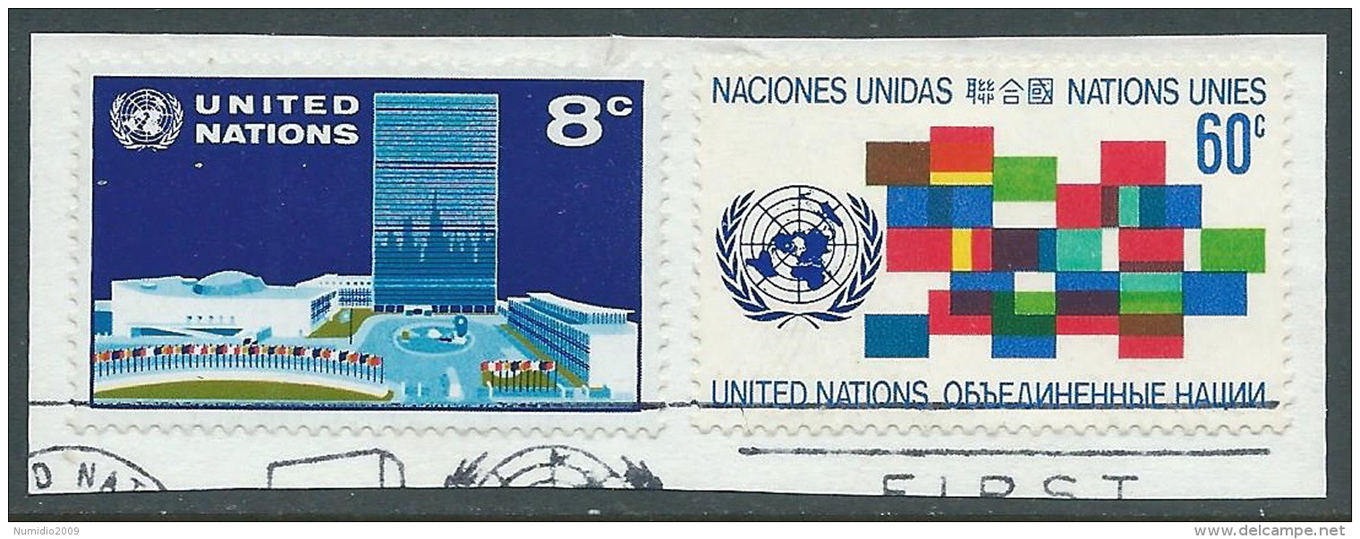 1971 NAZIONI UNITE NEW YORK USATO SOGGETTI DIVERSI - Z19-6 - Oblitérés