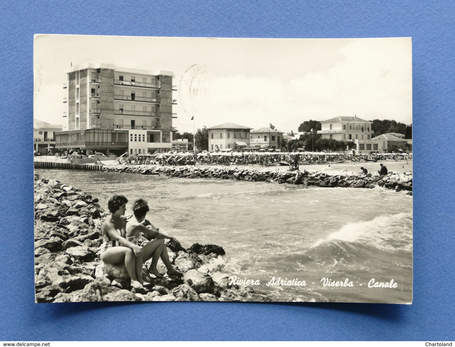 Cartolina Riviera Adriatica - Viserba - Canale - 1961 - Rimini