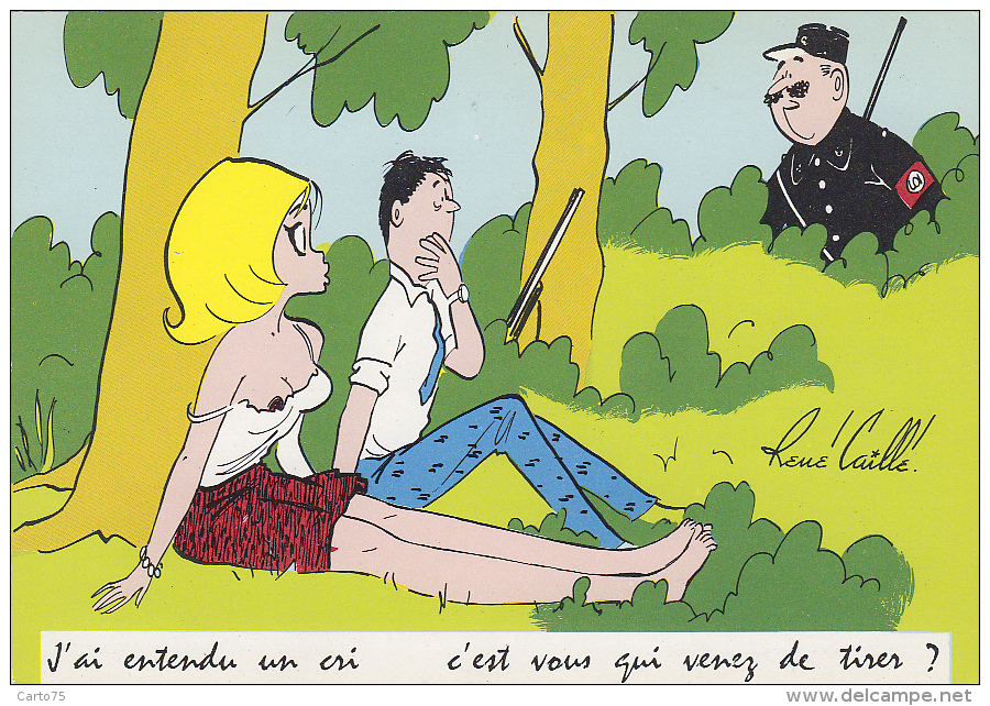 Métiers - Police Gendarmerie - Humour - Illustrateur Humoriste De Presse - Polizei - Gendarmerie
