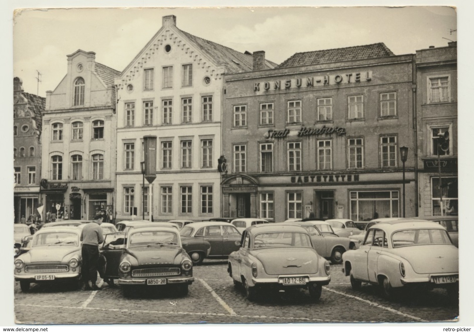 AK  Wismar Konsum Hotel Stadt Hamburg - Wismar