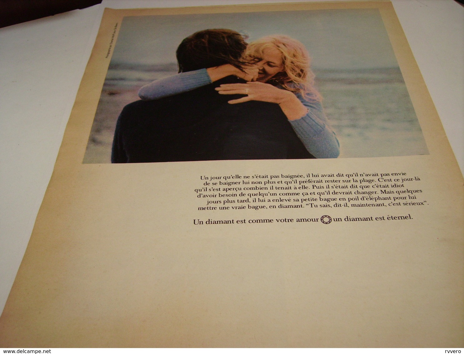 ANCIENNE PUBLICITE DIAMANTS EST COMME VOTRE AMOUR 1971 - Autres & Non Classés