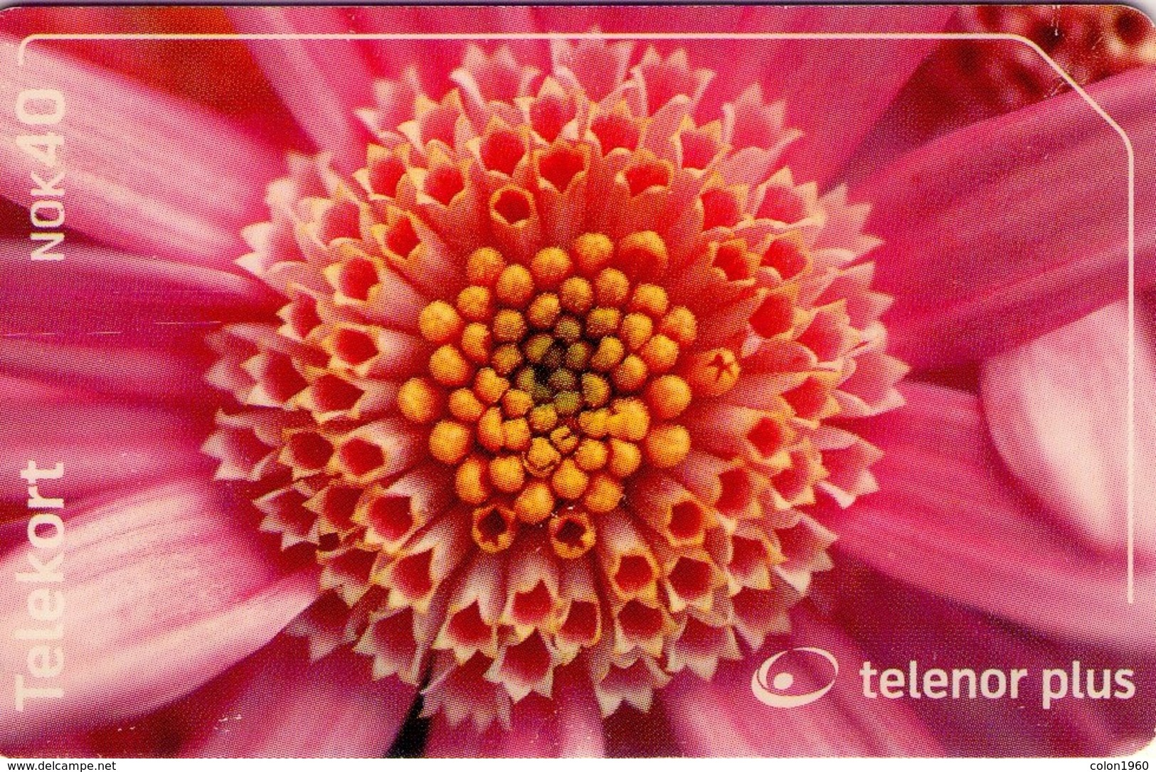 TARJETA TELEFONICA DE NORUEGA. N-240 (102) FLORA - Noruega