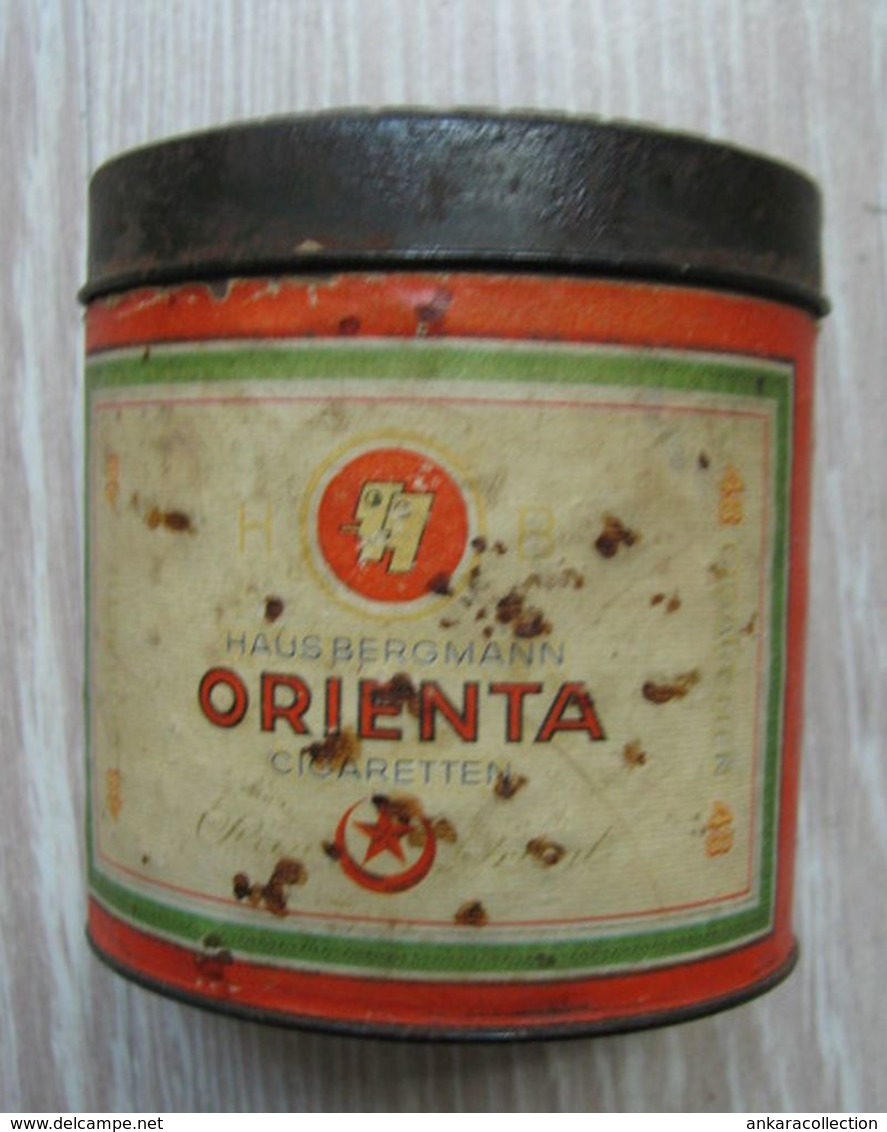 AC - HAUS BERGMANN ORIENTA CIGARETTEN EMPTY VINTAGE TIN BOX - Contenitori Di Tabacco (vuoti)