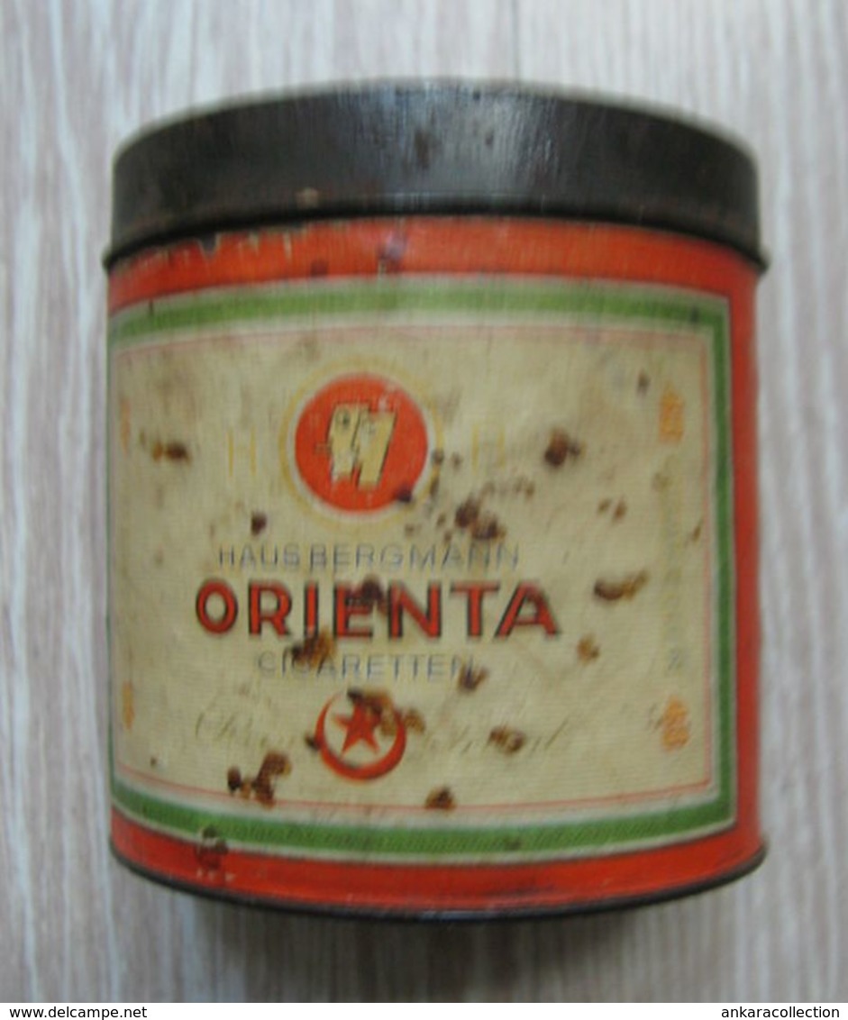 AC - HAUS BERGMANN ORIENTA CIGARETTEN EMPTY VINTAGE TIN BOX - Tabaksdozen (leeg)