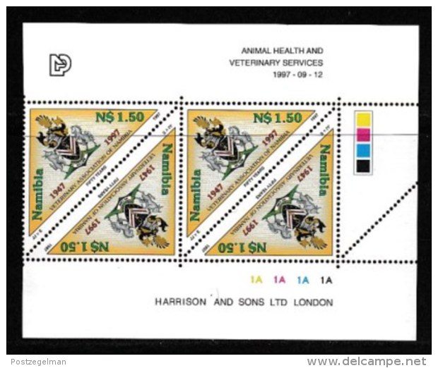 NAMIBIA, 1997, Mint Never Hinged Stamp(s) In Control Blocks, Veterinary Organization,  Michel 864 X199g - Namibia (1990- ...)