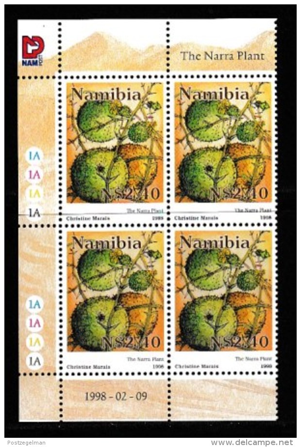 NAMIBIA, 1998, Mint Never Hinged Stamp(s) In Control Blocks, Nara Plant,  Michel 931, X199k - Namibië (1990- ...)