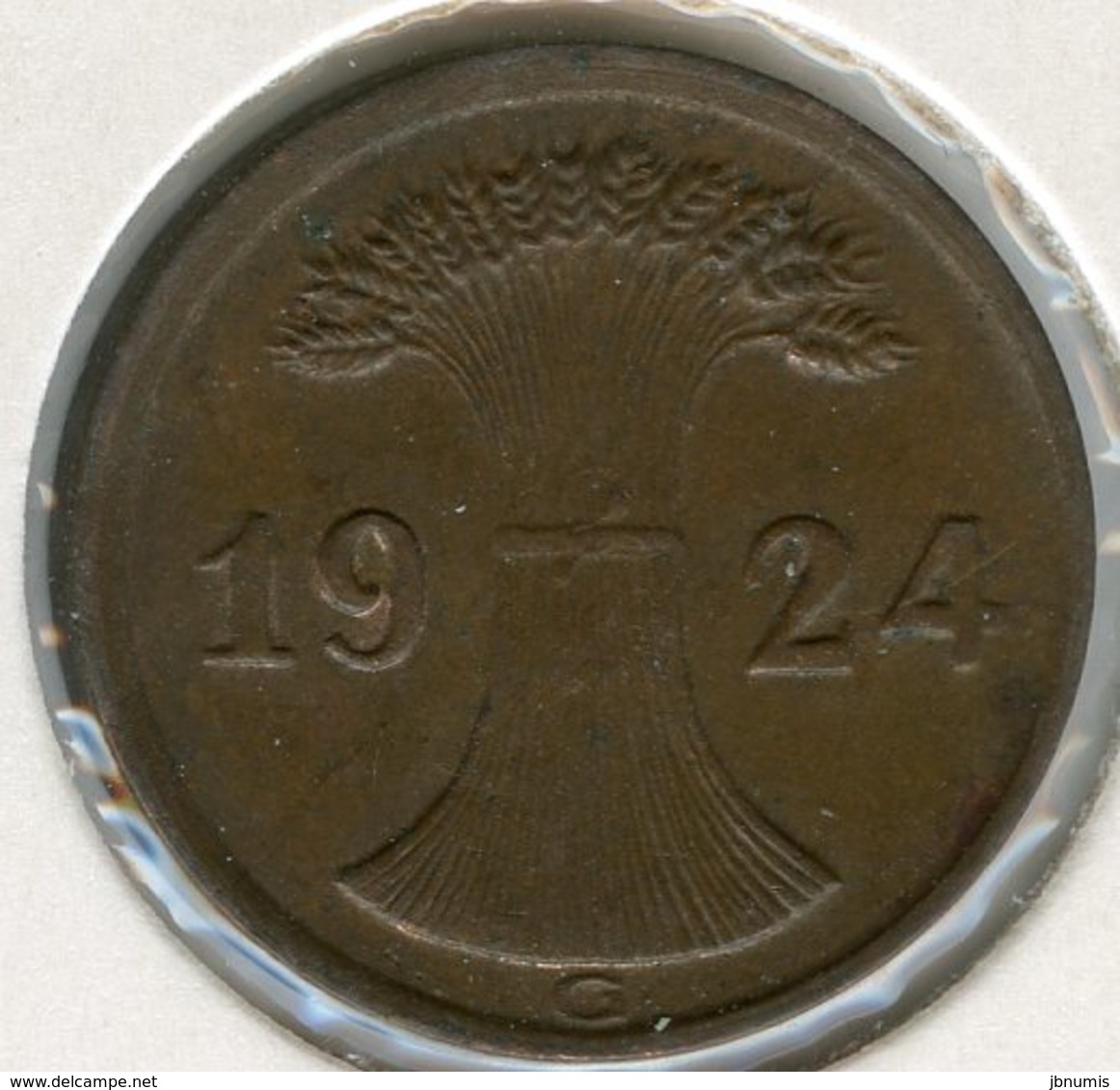 Allemagne Germany 2 Rentenpfennig 1924 G J 307 KM 31 - 2 Renten- & 2 Reichspfennig