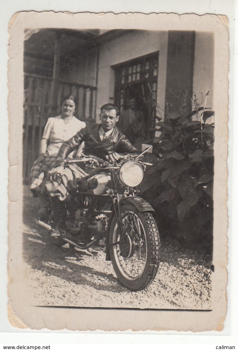 MOTO MOTORCYCLE MOTO GUZZI - FOTO ORIGINALE ANNI '40 - Other & Unclassified