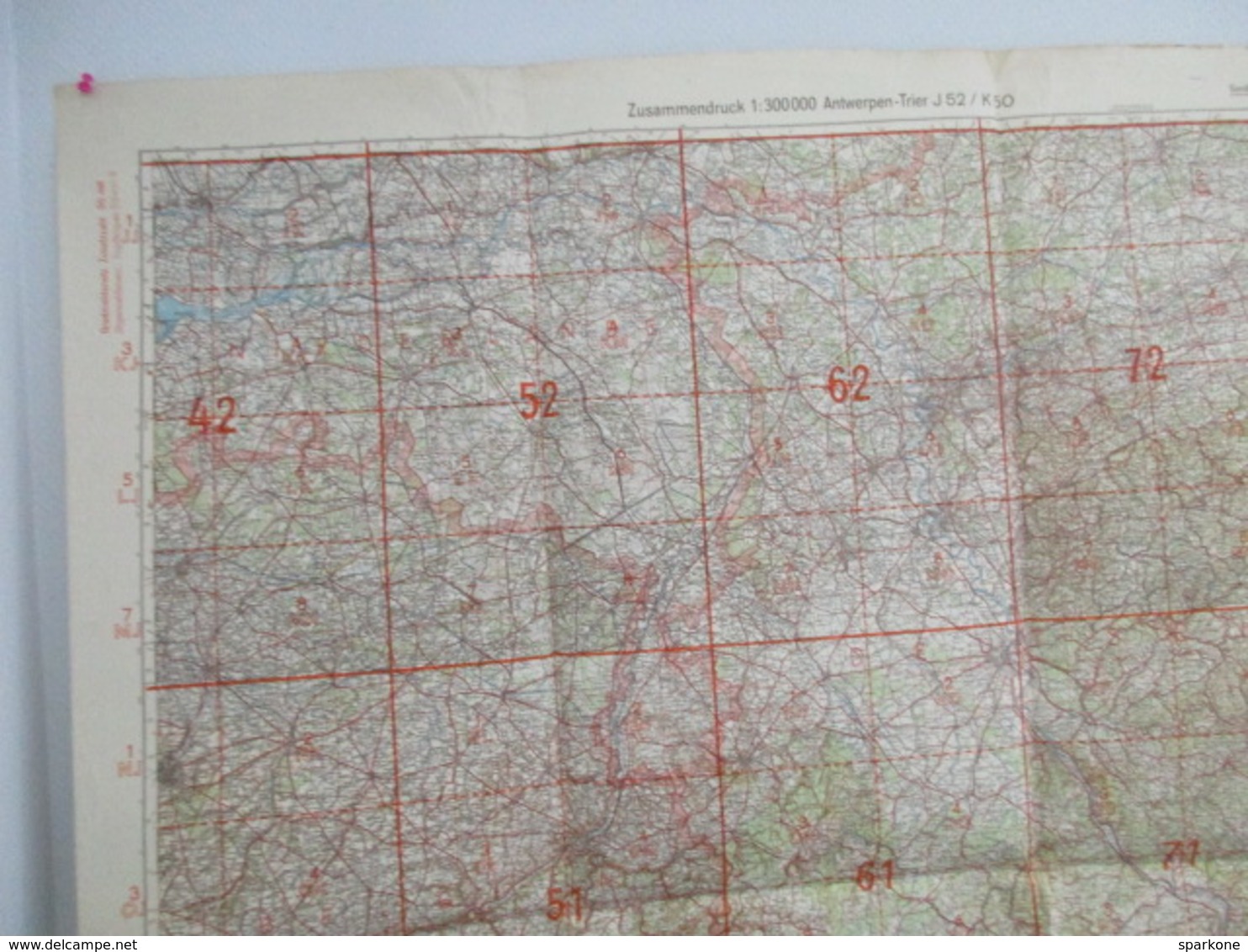 Zusammendruck / 1:300000 / Antwerpen - Trier J52 / K 50 - Cartes Topographiques