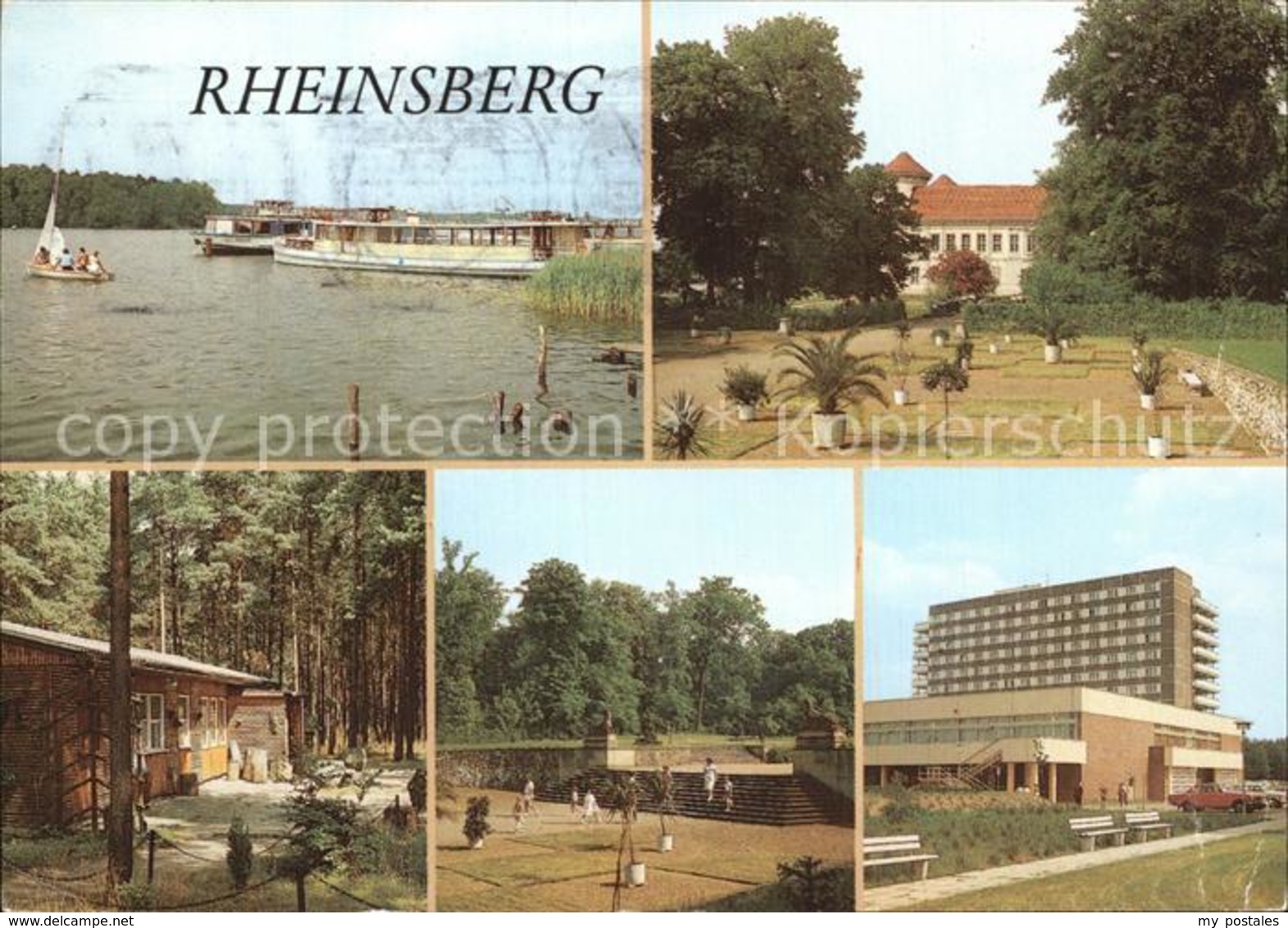 72461604 Rheinsberg Schiffsanlegestelle Schlosspark Palmengarten Gaststaette Wal - Zechlinerhütte